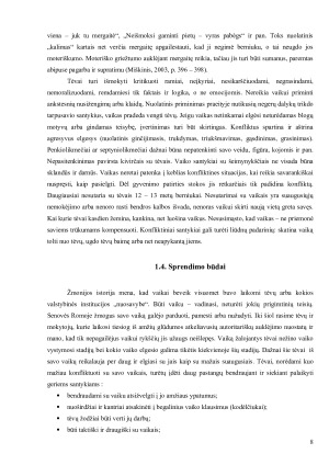 BENDRAVIMAS ŠEIMOJE - VAIKŲ IR TĖVŲ KONFLIKTAS. Paveikslėlis 8