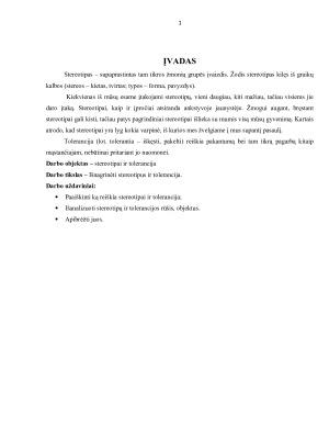 STEREOTIPAI IR TOLERANCIJA. Paveikslėlis 3