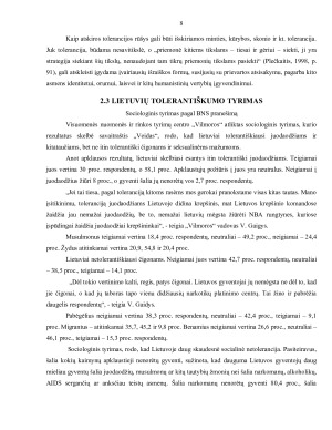 STEREOTIPAI IR TOLERANCIJA. Paveikslėlis 8