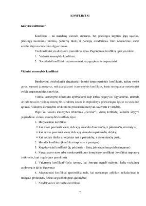 BENDRAVIMO PSICHOLOGIJA. KONFLIKTAI. Paveikslėlis 7
