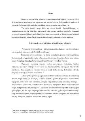 Potrauminio streso sutrikimas. Paveikslėlis 2