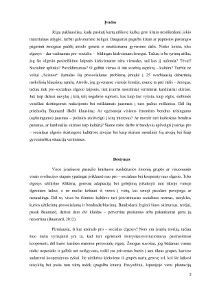 Pro-socialus elgesys ir moralinis vertinimas įvairiose kultūrose. Paveikslėlis 2