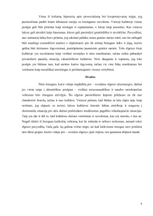 Pro-socialus elgesys ir moralinis vertinimas įvairiose kultūrose. Paveikslėlis 4