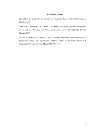 Pro-socialus elgesys ir moralinis vertinimas įvairiose kultūrose. Paveikslėlis 5