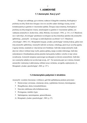 Asmenybės socializacija. Paveikslėlis 4