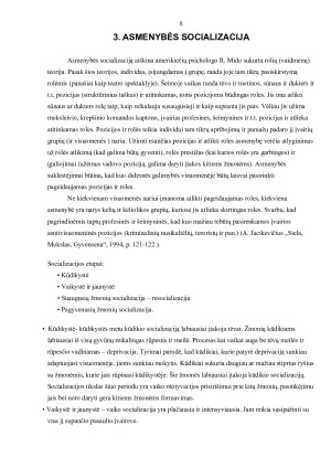 Asmenybės socializacija. Paveikslėlis 7