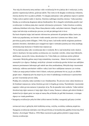 Asmenybės socializacija. Paveikslėlis 8