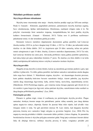 Skyrybų poveikis išsituokusiems asmenims. Paveikslėlis 2