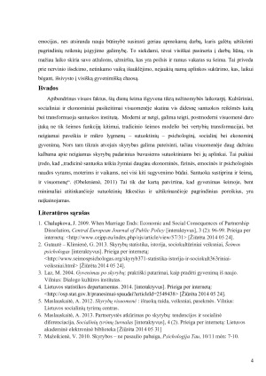 Skyrybų poveikis išsituokusiems asmenims. Paveikslėlis 4