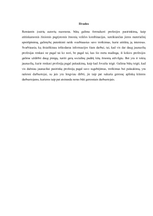 Profesijos pasirinkimas ir jo įtaka jaunuolio gyvenimui. Paveikslėlis 5