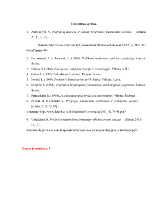 Profesijos pasirinkimas ir jo įtaka jaunuolio gyvenimui. Paveikslėlis 6