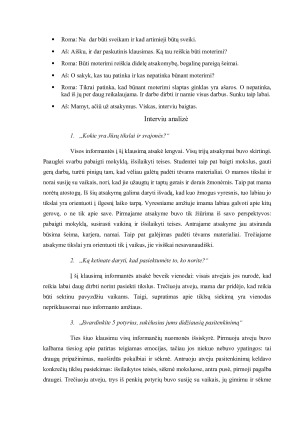 Moters gyvenimo tikslų ir vertybių samprata amžiaus veiksnys. Paveikslėlis 7