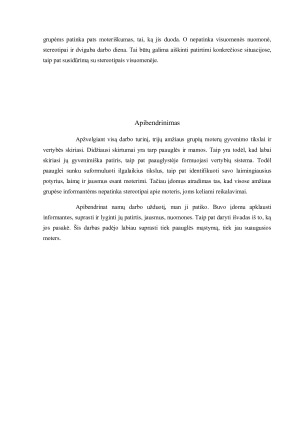 Moters gyvenimo tikslų ir vertybių samprata amžiaus veiksnys. Paveikslėlis 9