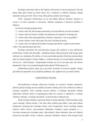 Šiuolaikinės tendencijos ir koučingo metodikos paplitimas. Paveikslėlis 9