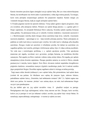 Sąžinės samprata. Sąžinės kilmė (Z. Freudas). Sąžinės sąsaja su pareiga (I. Kantas). Paveikslėlis 4