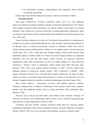 Mokinių pasiekimų vertinimas ir mokyklos baimės reiškinys. Paveikslėlis 10