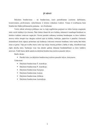 DALYKINIS BENDRAVIMAS ĮVAIRIOSE PASAULIO ŠALYSE. Paveikslėlis 3