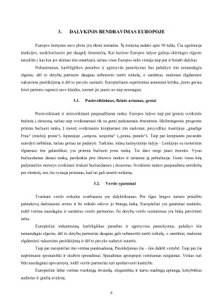 DALYKINIS BENDRAVIMAS ĮVAIRIOSE PASAULIO ŠALYSE. Paveikslėlis 9