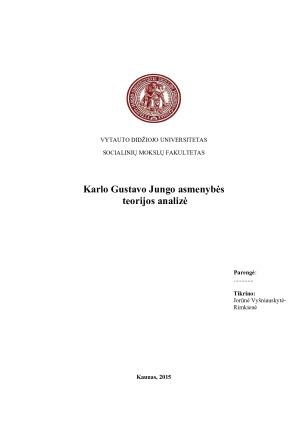 Karlo Gustavo Jungo asmenybės