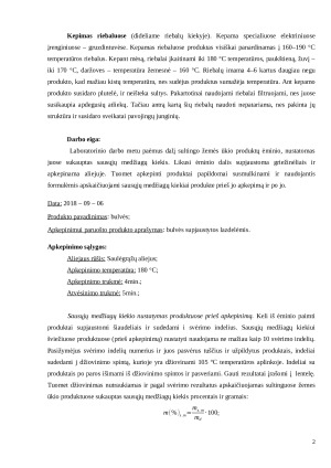 Sultingų žemės ūkio produktų apkepimas riebaluose. Paveikslėlis 2