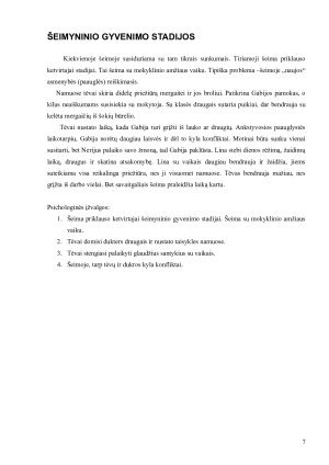 VIENOS ŠEIMOS ATVĖJO ANALIZĖ. Paveikslėlis 7