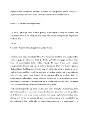 SAVĘS, KAIP ASMENYBĖS, ANALIZĖ VERSLO APLINKOJE. Paveikslėlis 9