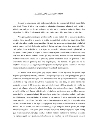 ELGESIO ADAPTACINĖ FUNKCIJA (2)