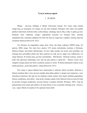 Vyrų ir moterų sapnai