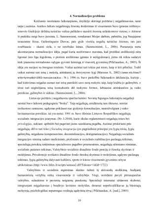 Reabilitacijos ir normalizacijos problema, esant autizmo sutrikimui. Paveikslėlis 10