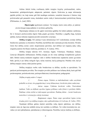 Reabilitacijos ir normalizacijos problema, esant autizmo sutrikimui. Paveikslėlis 8