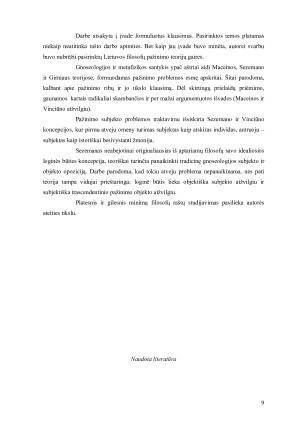 Gnoseologijos aspektų lyginamoji analizė V. Sezemano, J. V. Vinciūno, J. Girniaus ir A. Maceinos filosofijose. Paveikslėlis 9