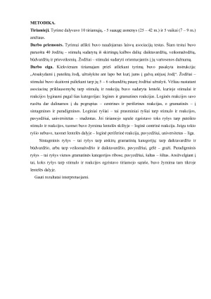 LAISVŲ ASOCIACIJŲ TESTAS. Paveikslėlis 4