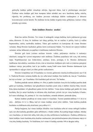 ŽAIDIMŲ ANALIZĖ. Paveikslėlis 5