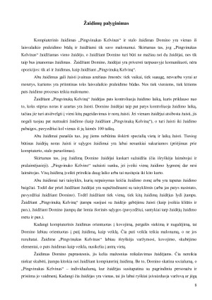 ŽAIDIMŲ ANALIZĖ. Paveikslėlis 8