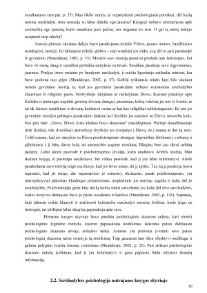 EDWIN S SHNEIDMAN „Savižudžio sąmonė“ knygos analizė. Paveikslėlis 10