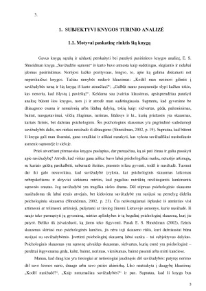 EDWIN S SHNEIDMAN „Savižudžio sąmonė“ knygos analizė. Paveikslėlis 3