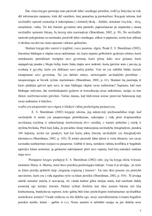 EDWIN S SHNEIDMAN „Savižudžio sąmonė“ knygos analizė. Paveikslėlis 7