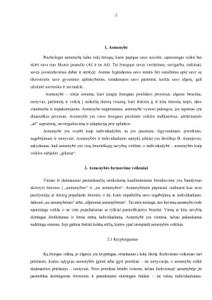 Asmenybė ir jos formavimas. Paveikslėlis 5