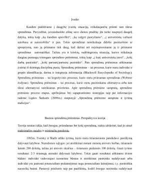 BAZINIS IR KOMPLEKSINIS SPRENDIMŲ PRIĖMIMAS. Paveikslėlis 2