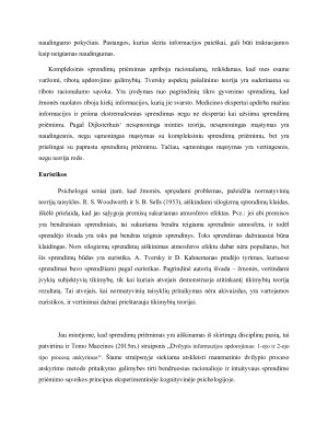 BAZINIS IR KOMPLEKSINIS SPRENDIMŲ PRIĖMIMAS. Paveikslėlis 6
