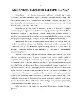 KALBOS SUTRIKIMAI. Paveikslėlis 4