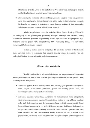 Agresijos funkcijos žmonių veikloje. Paveikslėlis 10