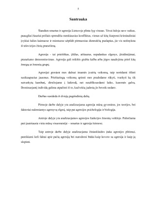 Agresijos funkcijos žmonių veikloje. Paveikslėlis 5
