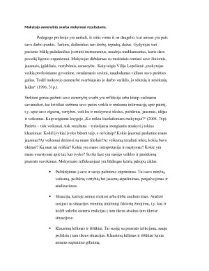 Mokytojo asmenybė mokymosi procese. Paveikslėlis 6