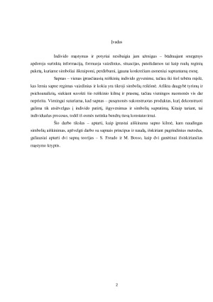 Sapnų prigimtis ir reikšmė psichoanalizėje. Paveikslėlis 2