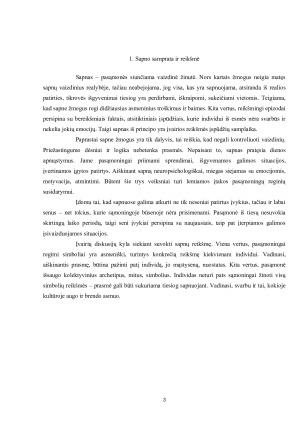 Sapnų prigimtis ir reikšmė psichoanalizėje. Paveikslėlis 3