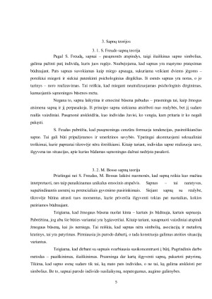 Sapnų prigimtis ir reikšmė psichoanalizėje. Paveikslėlis 5