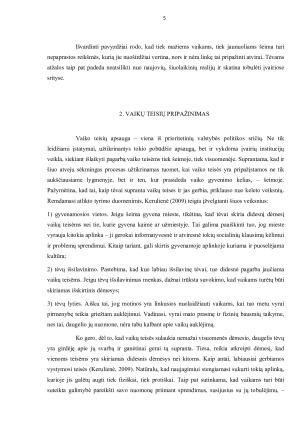 Tėvų ir vaikų santykių ypatumai bei jų įtaka vaiko raidai. Paveikslėlis 5