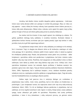 Tėvų ir vaikų santykių ypatumai bei jų įtaka vaiko raidai. Paveikslėlis 7