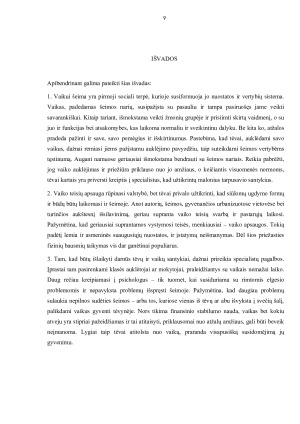 Tėvų ir vaikų santykių ypatumai bei jų įtaka vaiko raidai. Paveikslėlis 9